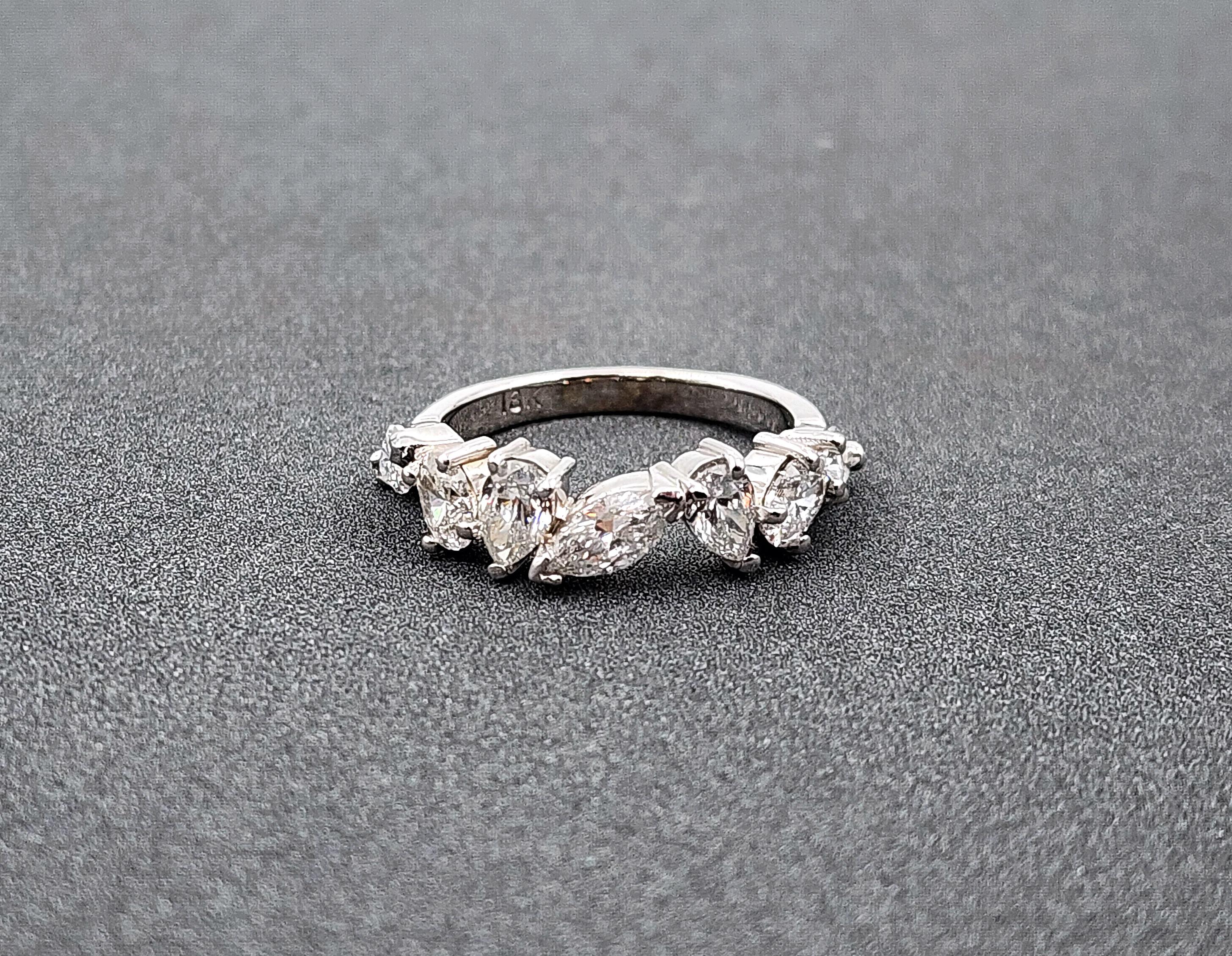 1.78 ct Mixed Shape Diamond Band For Sale 3