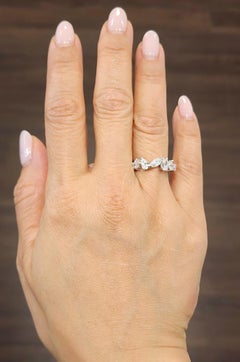 Gorgeous 1.78 Ct Mixed Shape Diamond Band in 18k White Gold