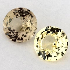 1.78 Ct Yellow Sapphire Round Loose Gemstone (pierre précieuse en vrac)