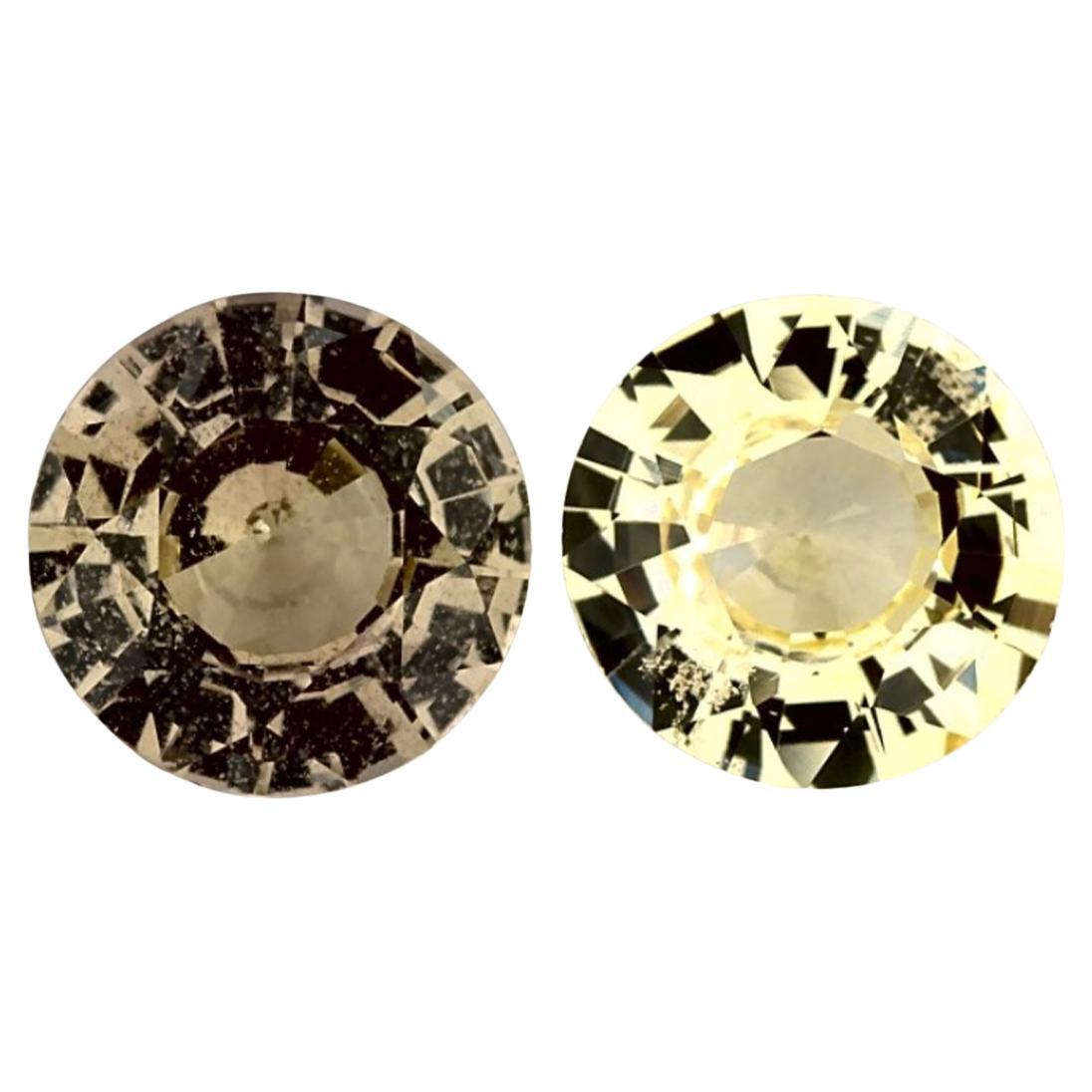 1.78 Ct Yellow Sapphire Round Loose Gemstone