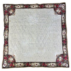 1780 French Quilted printed Woodblock Quilt From Louis XVI period