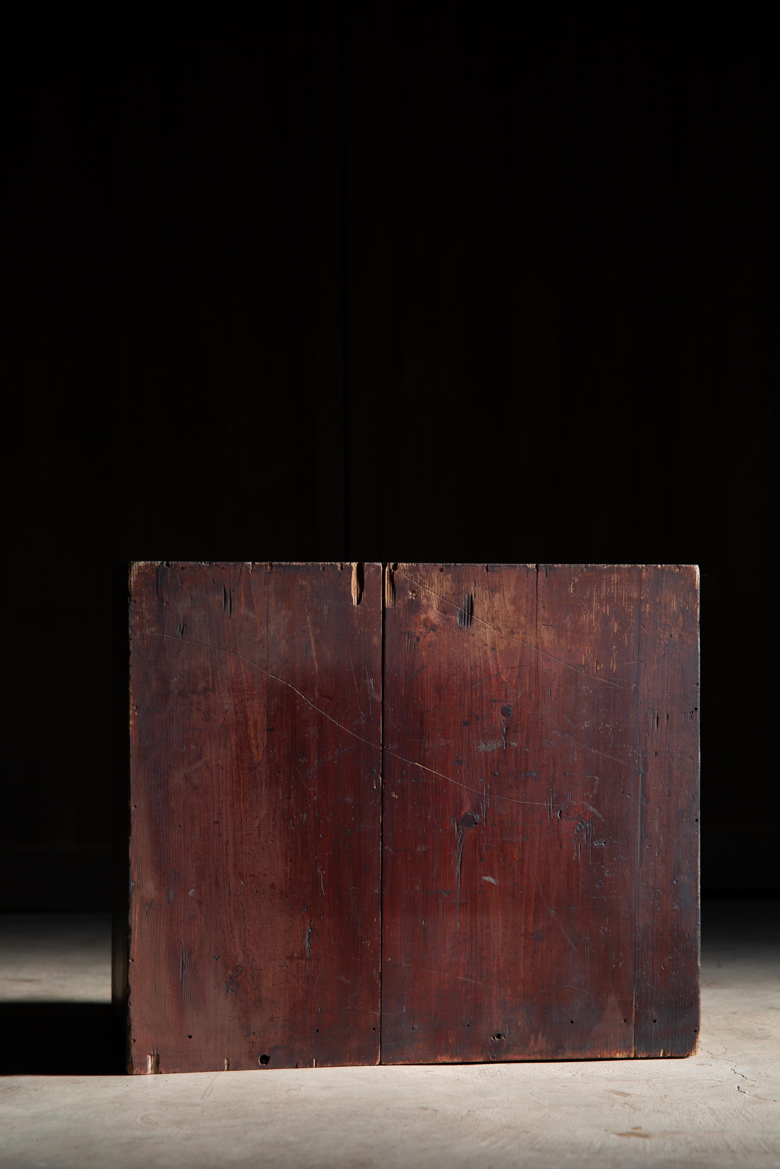 1780s-1850s Edo Japanese antique medicine chest of drawers, cabinet wabi sabi For Sale 2