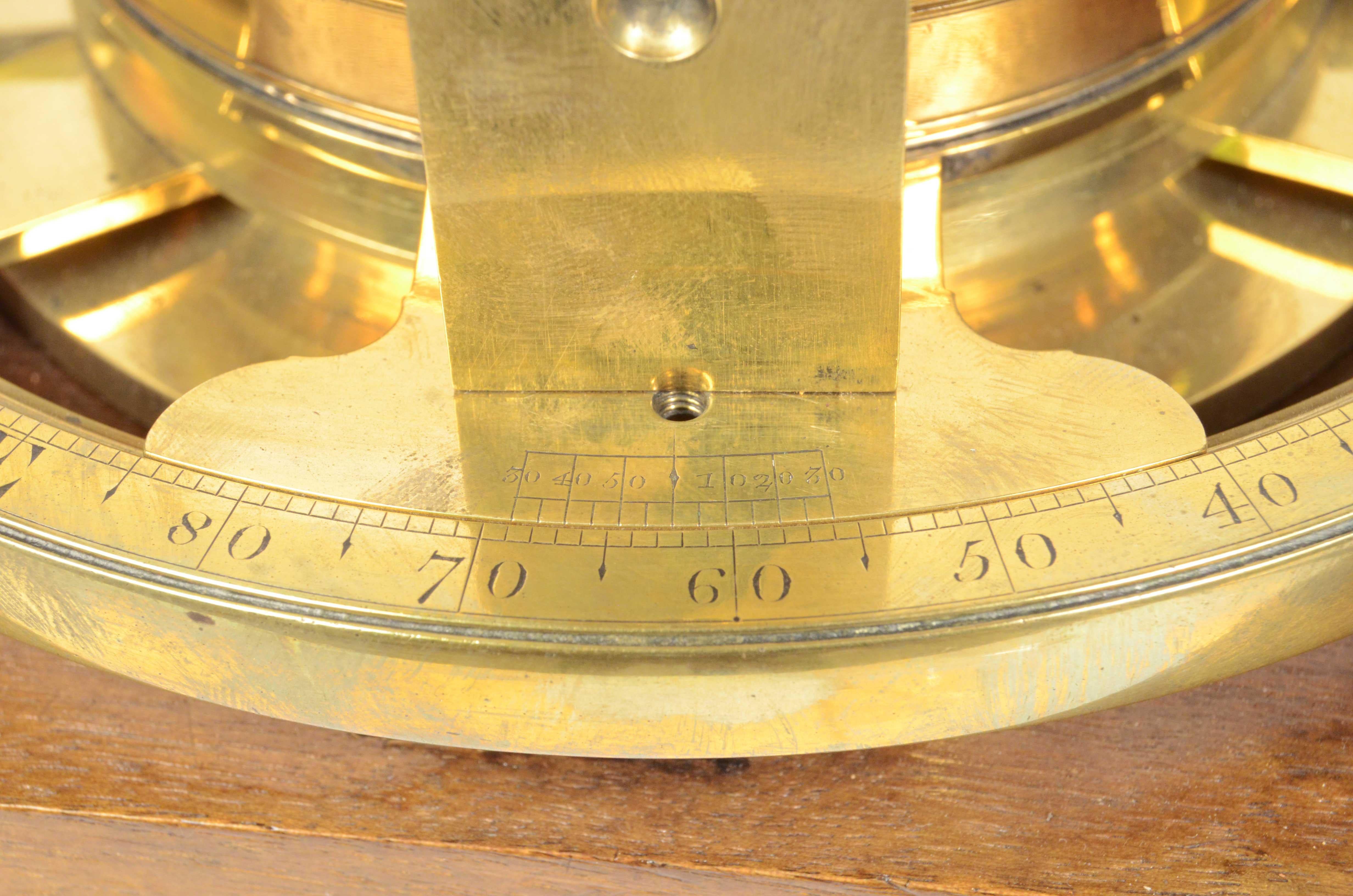 1780s Cole Fecit Brass Antique Surveyor's Transit Theodolite Measurement Tool 6