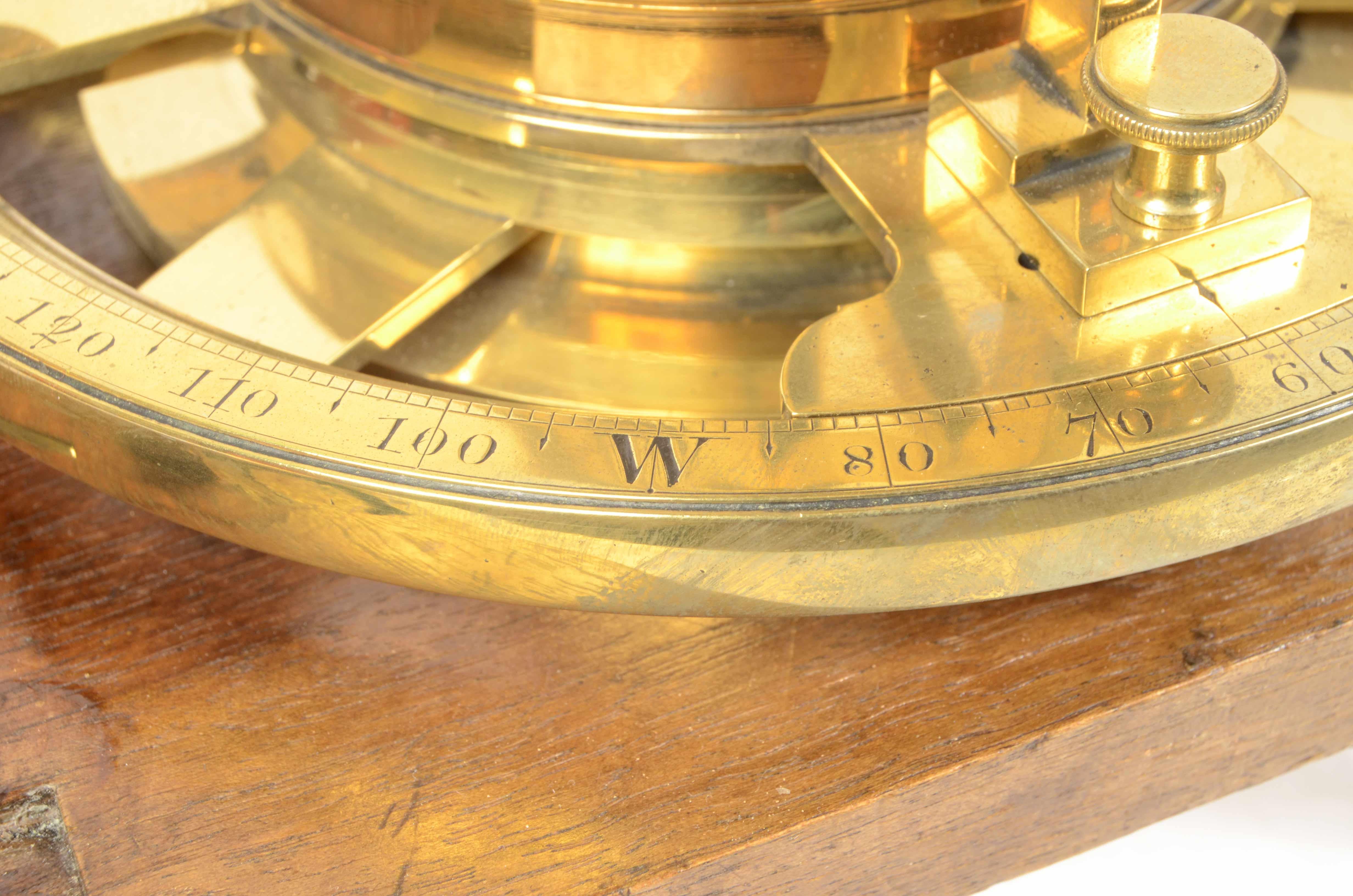 1780s Cole Fecit Brass Antique Surveyor's Transit Theodolite Measurement Tool 8