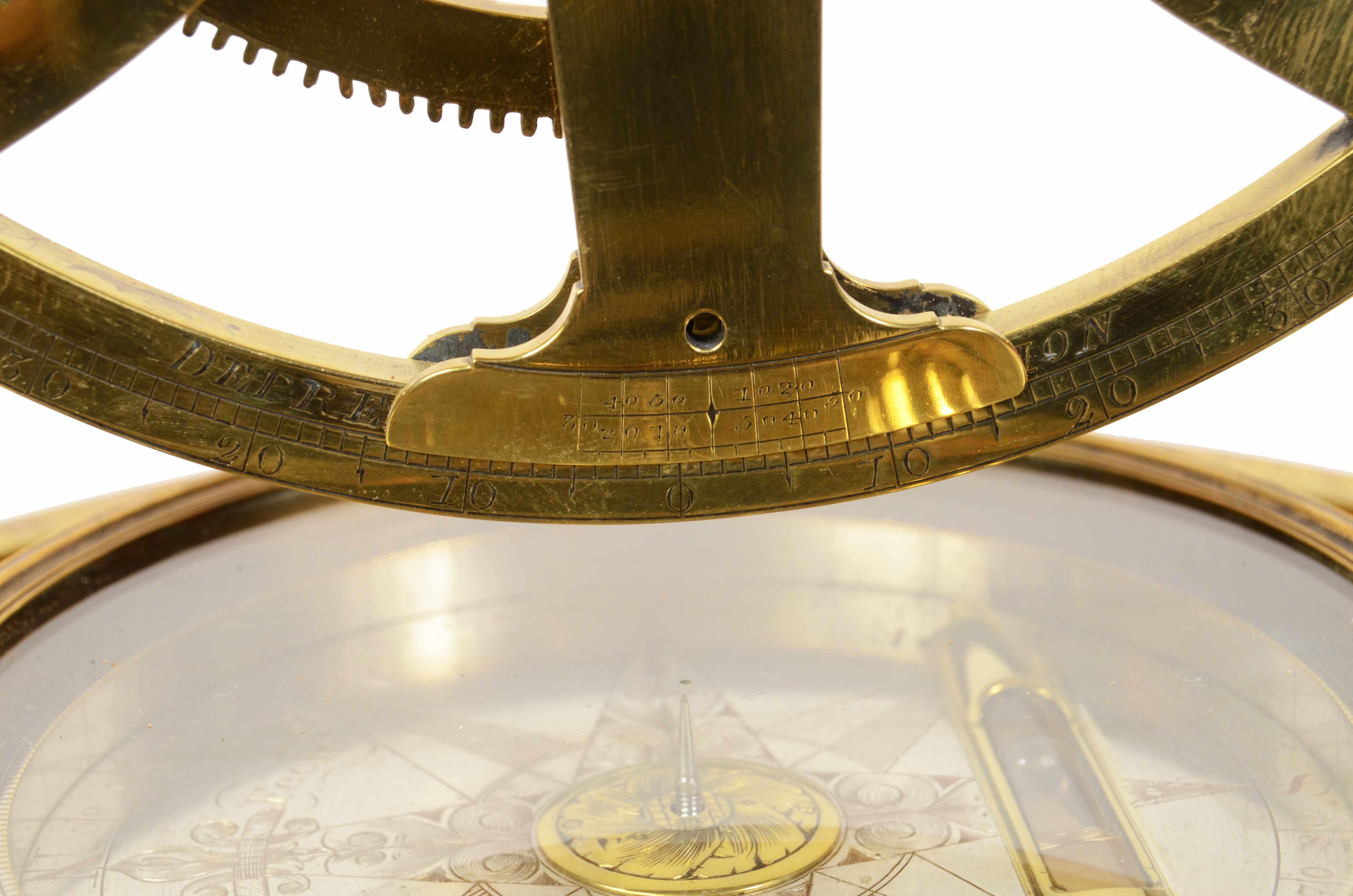 1780s Cole Fecit Brass Antique Surveyor's Transit Theodolite Measurement Tool 11