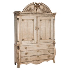 1780s Dutch Bleached Oak Cabinet