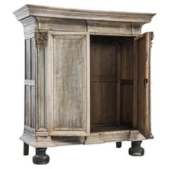 1780s Dutch Bleached Oak Cabinet