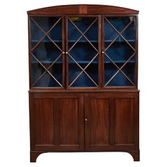 1780s English Hepplewhite Mahogany Bookcase