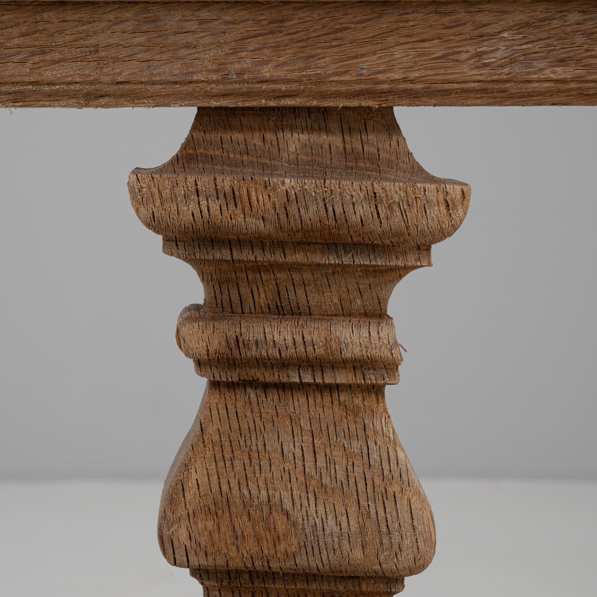 1780er Jahre Französisch Hand geschnitzt Oak Balustrade im Angebot 7