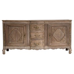 1780s French Louis XV Carved Oak Sideboard 1780s French Louis XV Carved Oak Sideboard