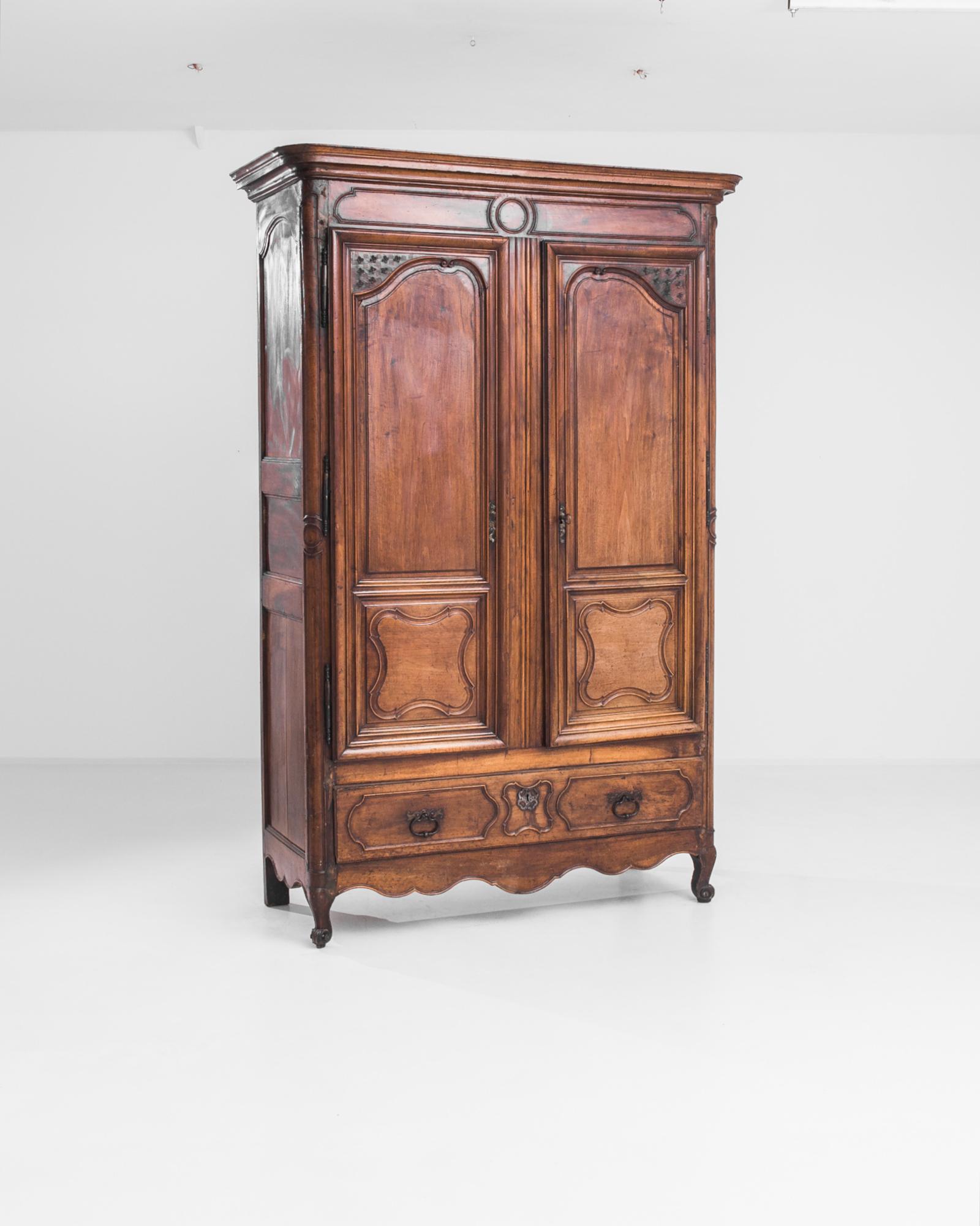 18th Century 1780s French Provincial Armoire For Sale
