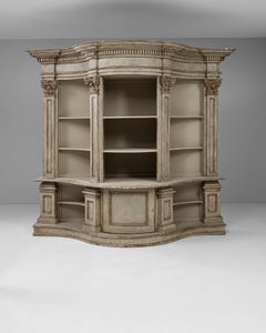 18th Century French Patinated Wood Cabinet with Corinthian Details