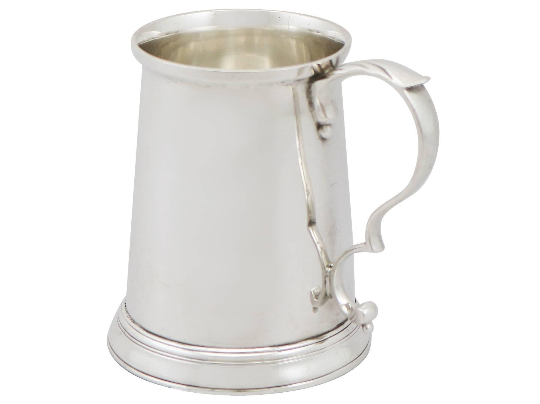 English 1780s Georgian Sterling Silver Christening or Children's Mug