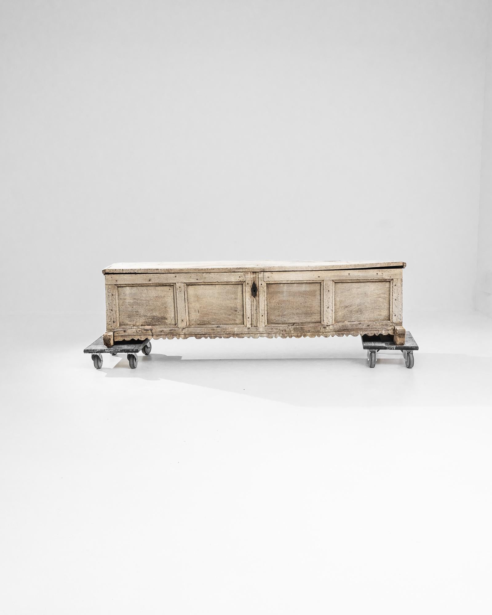 1780s German Bleached Oak Trunk 5