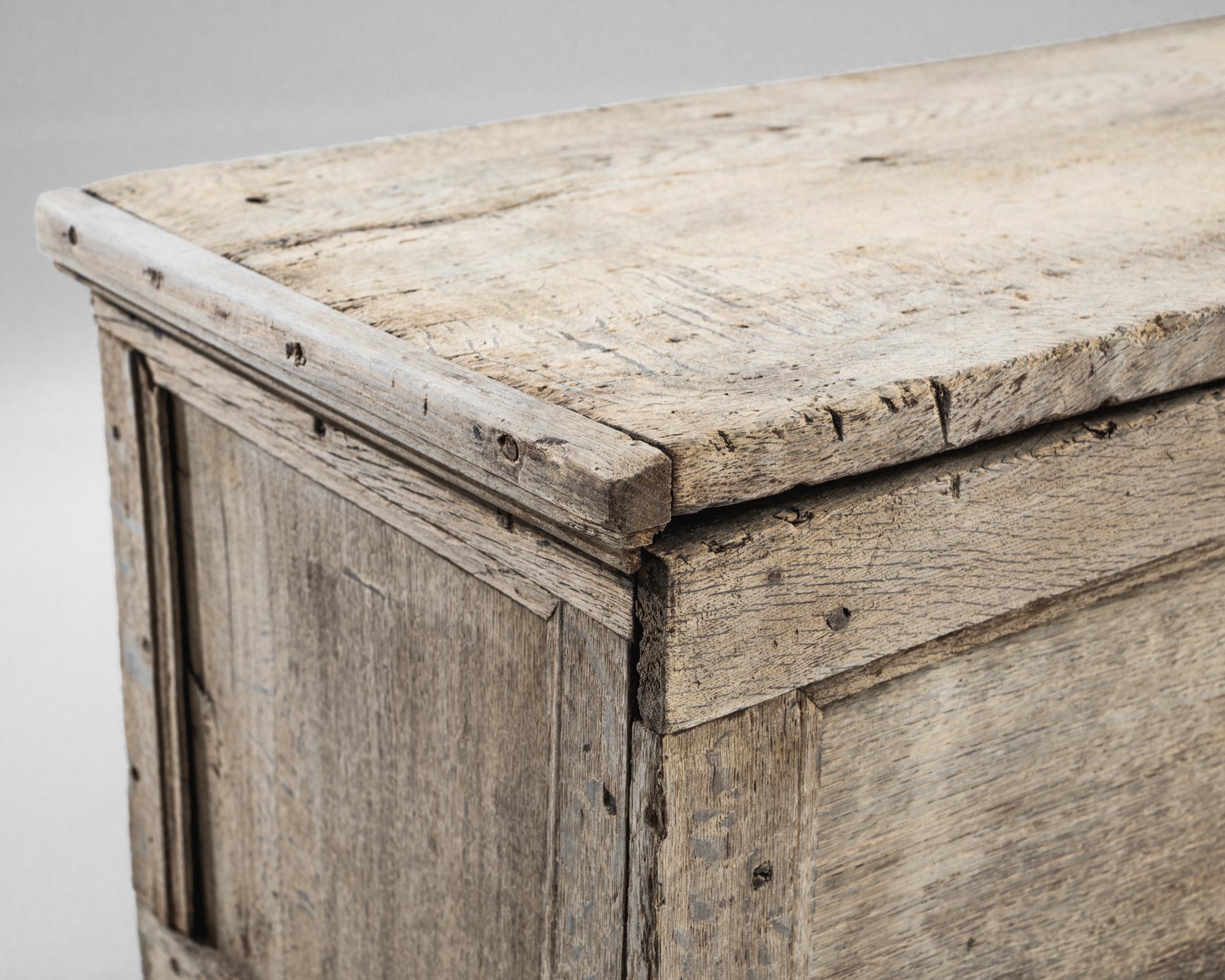 1780s German Bleached Oak Trunk 1