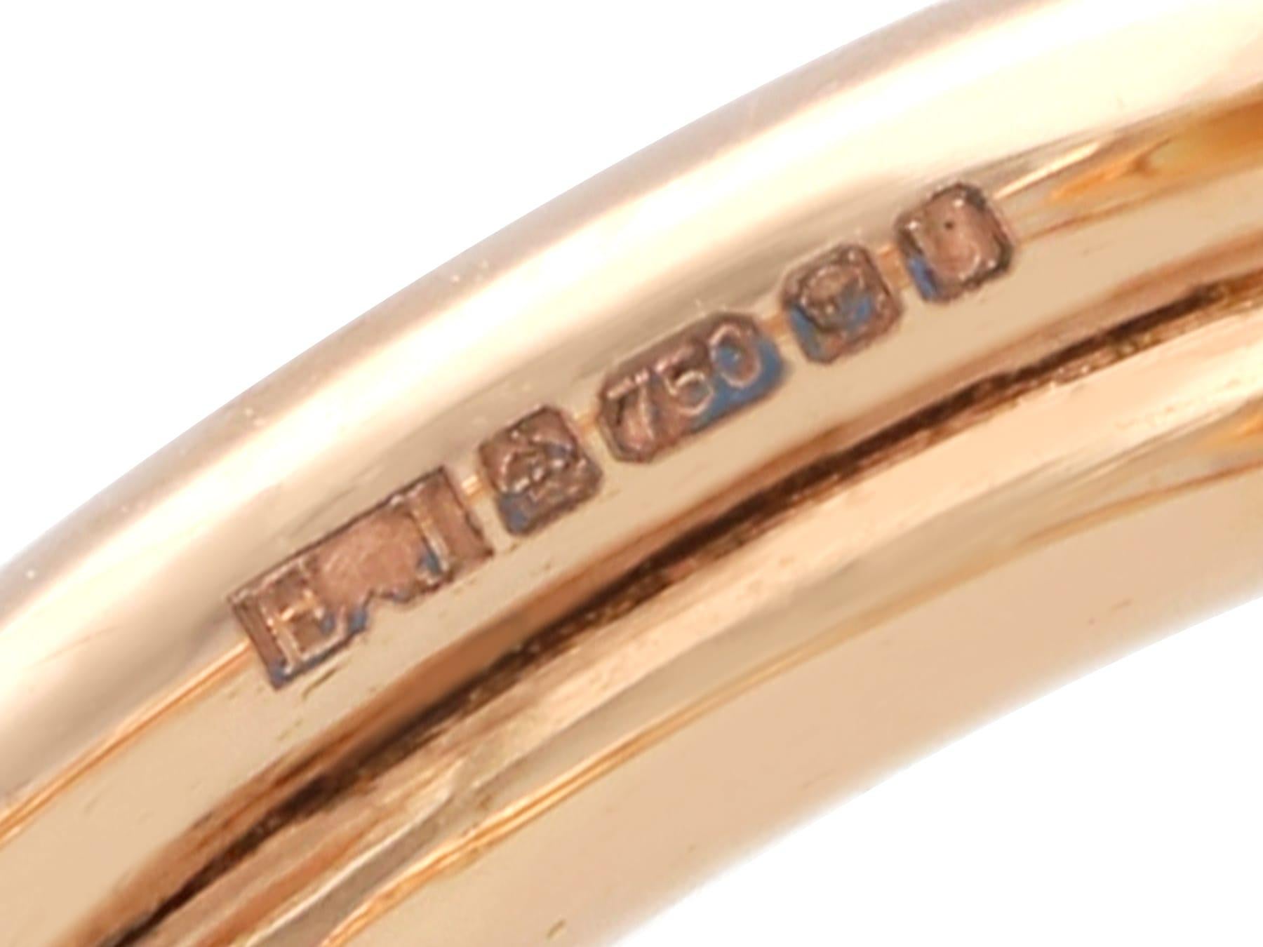 17,81 Karat Citrin und 0,51 Karat Diamant, 18k Roségold Kleidring (1994) im Angebot 3