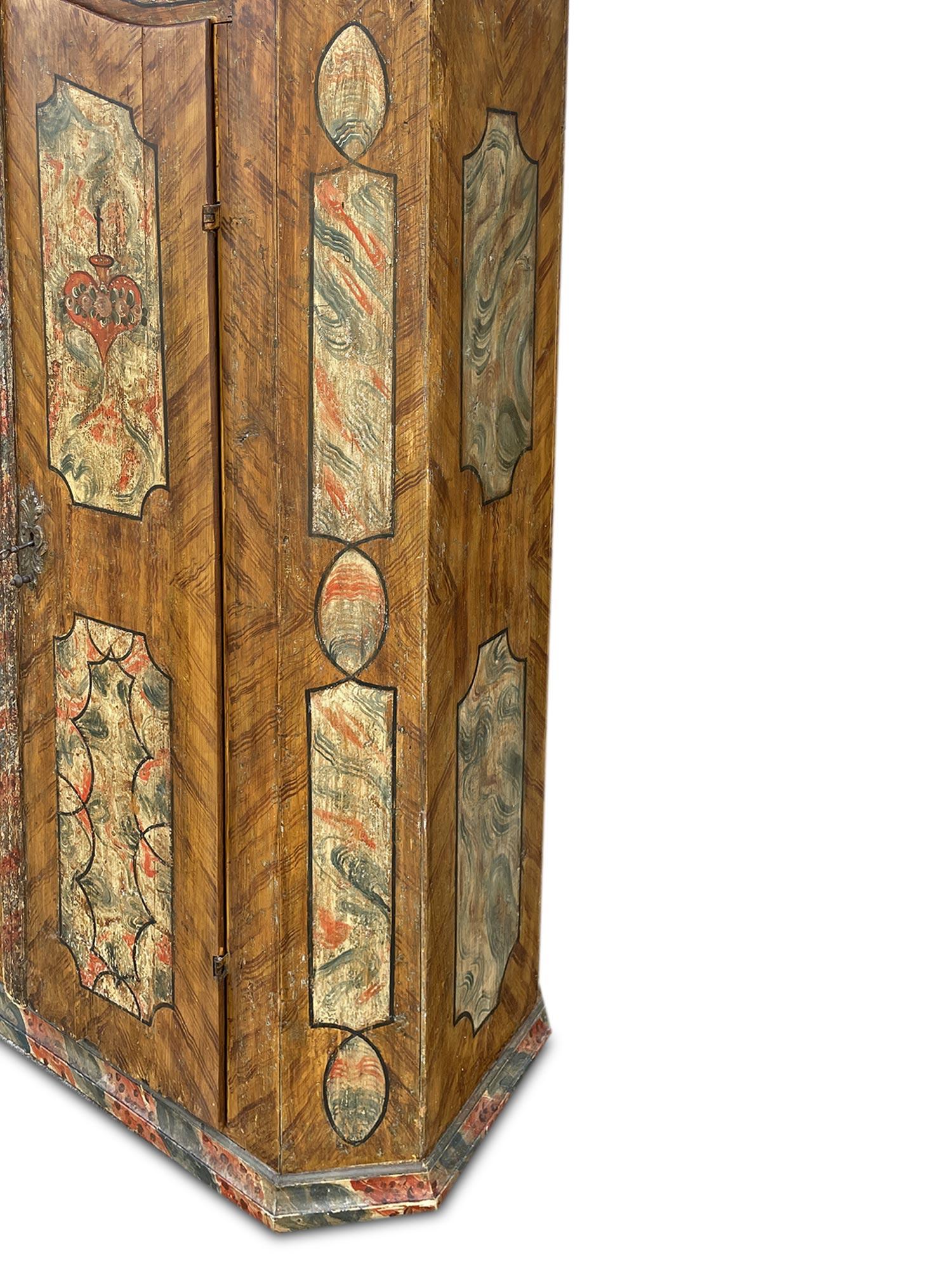 1781 Tyrolean Painted Wardrobe 1