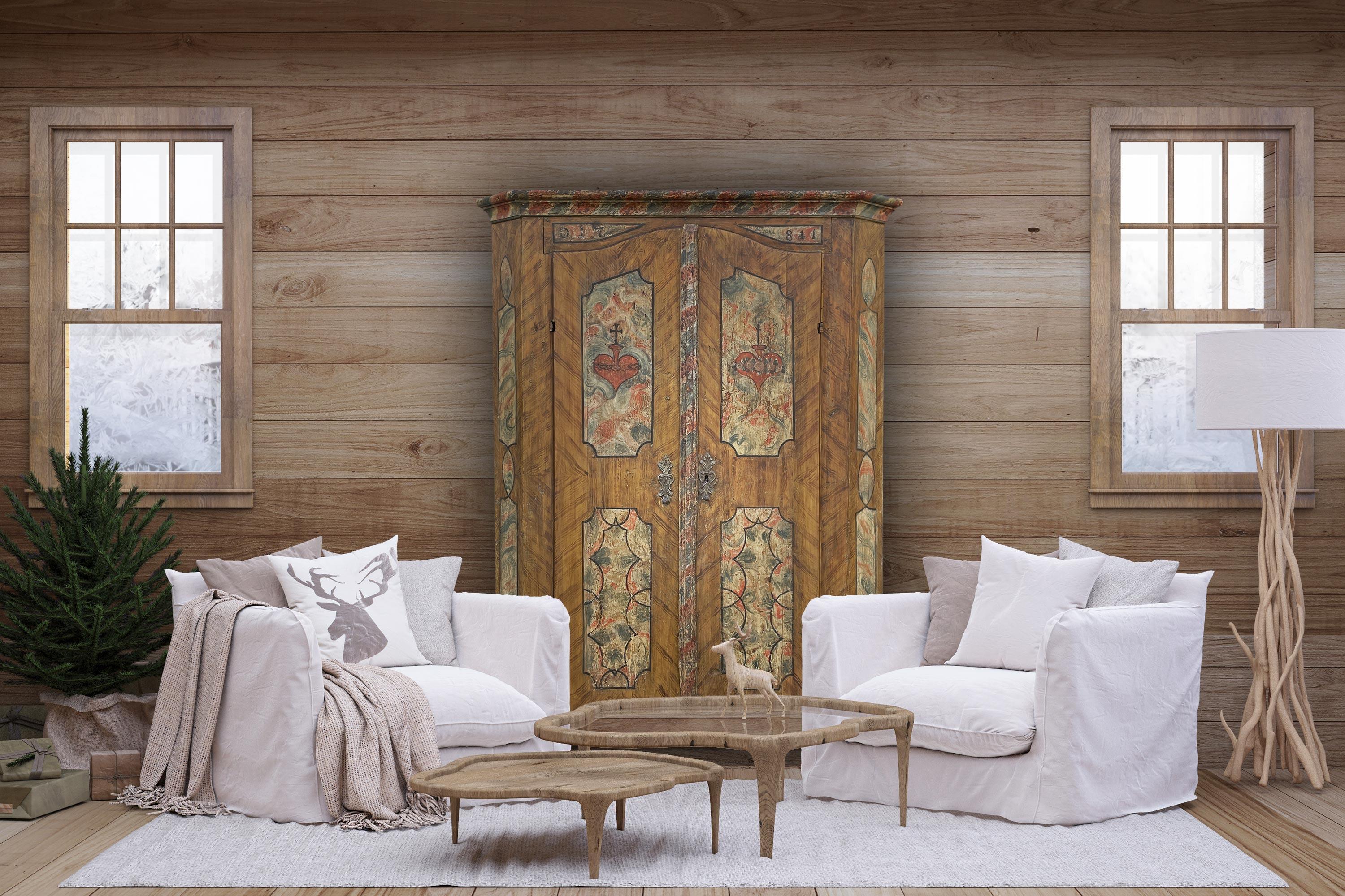 1781 Tyrolean Painted Wardrobe 3