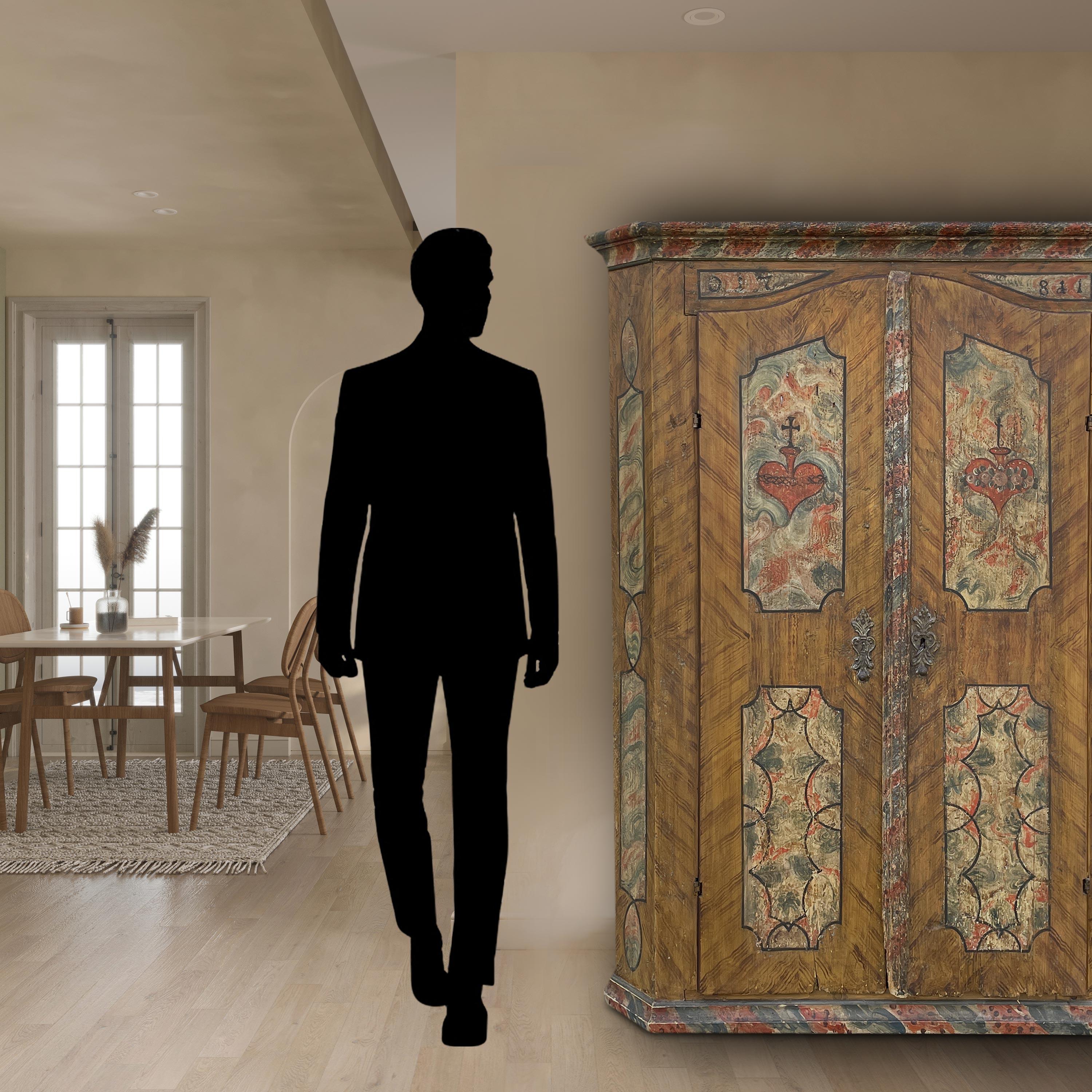 1781 Tyrolean Painted Wardrobe 7