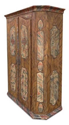 1781 Tyrolean Painted Wardrobe