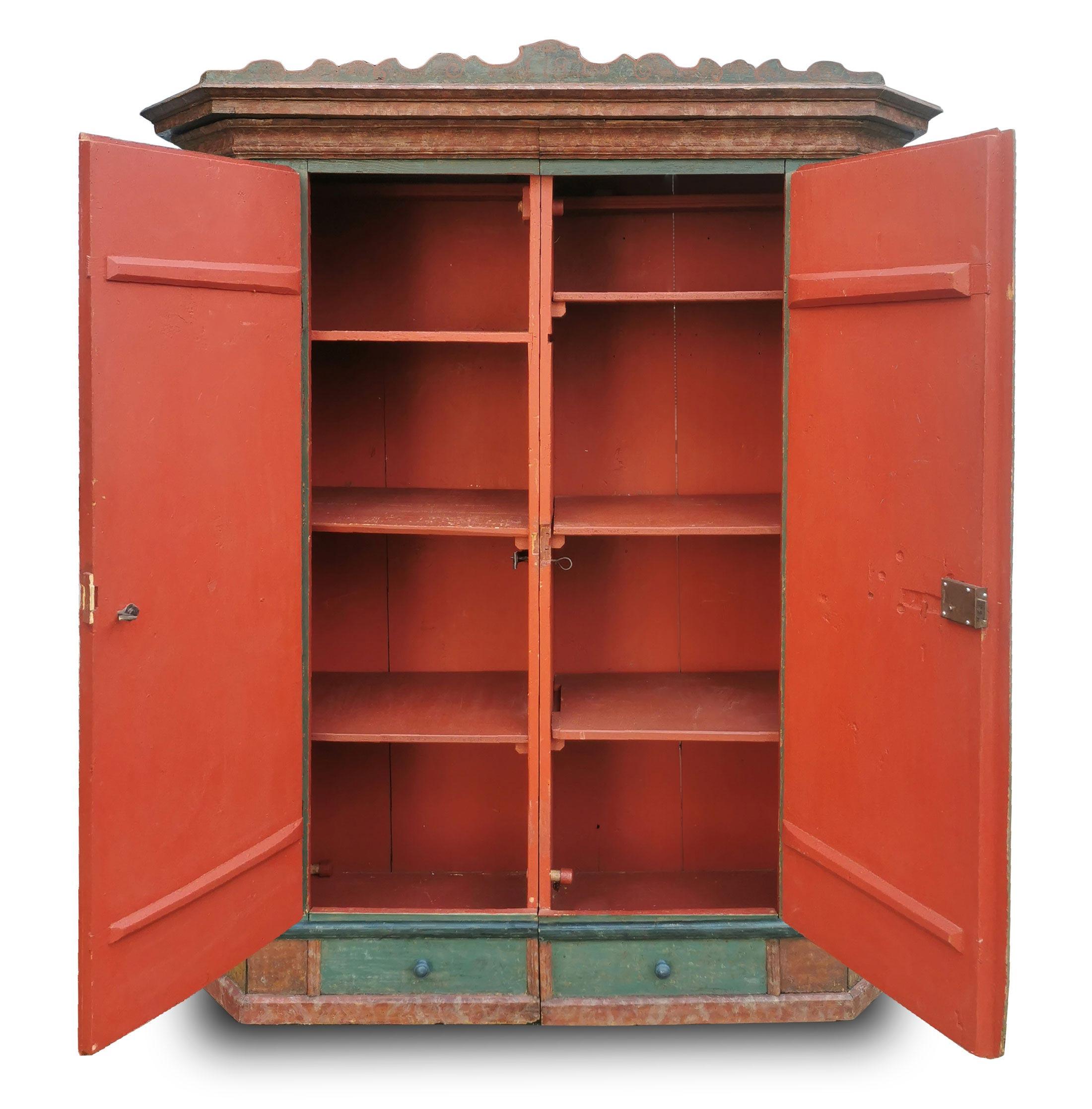 painted antique wardrobe