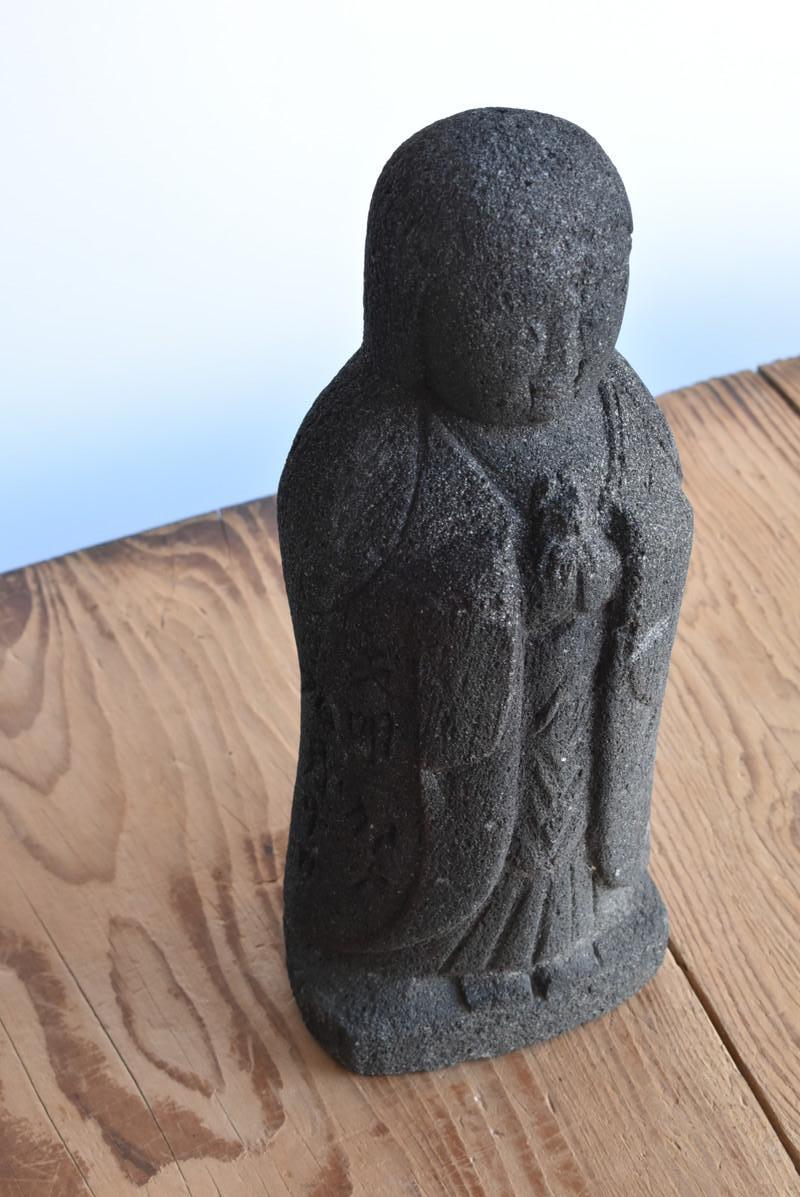 1783 / Japanese Antique Stone Carving God / like a Stone Buddha /Garden Figurine 10