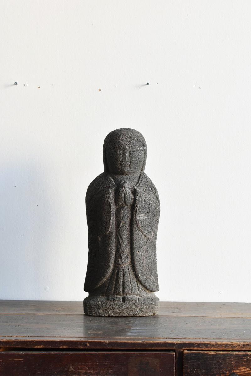 1783 / Japanese Antique Stone Carving God / like a Stone Buddha /Garden Figurine 11