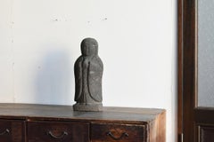 1783 / Japanese Antique Stone Carving God / like a Stone Buddha /Garden Figurine