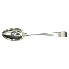 Cuchara de plata de ley con dibujo inglés antiguo de 1783 por Hester Bateman