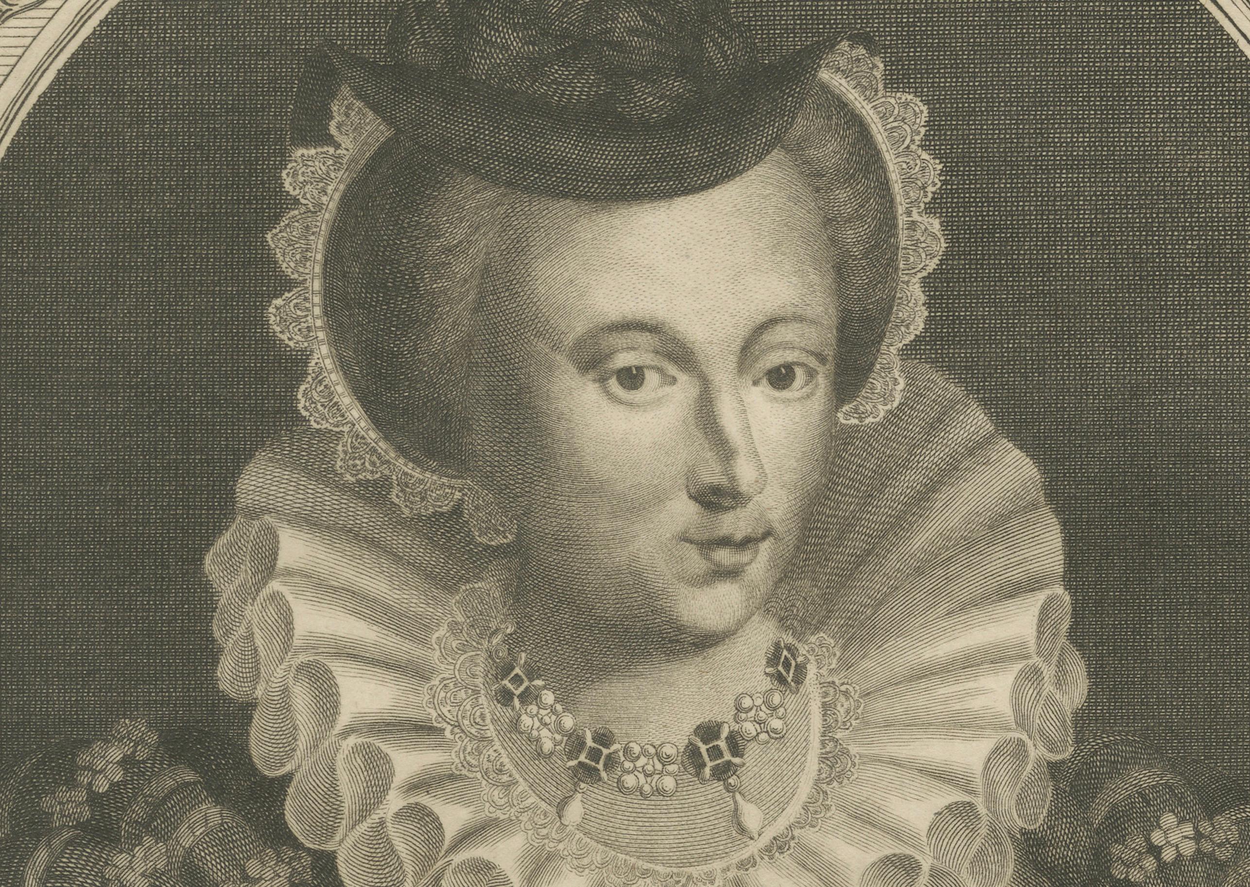Papier 1784 Elegance gravée de Marie, reine d'Écosse - Monarque tragique en vente