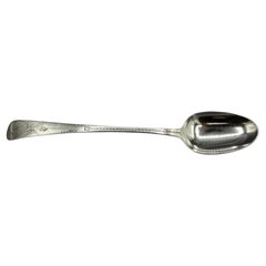 1784 George III Period Sterling Silver Bast Spoon (Cuillère à Bast)