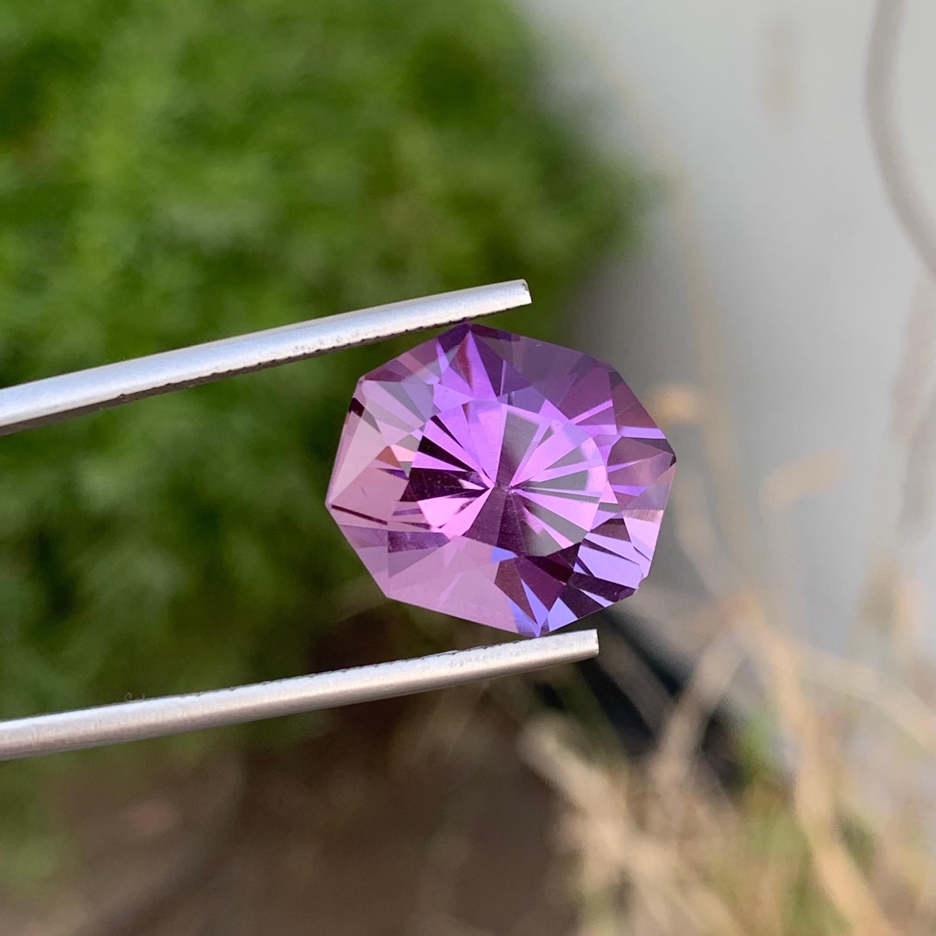 17.85 Carats Natural Loose Purple Amethyst Fancy Cut Gemstone  For Sale 5