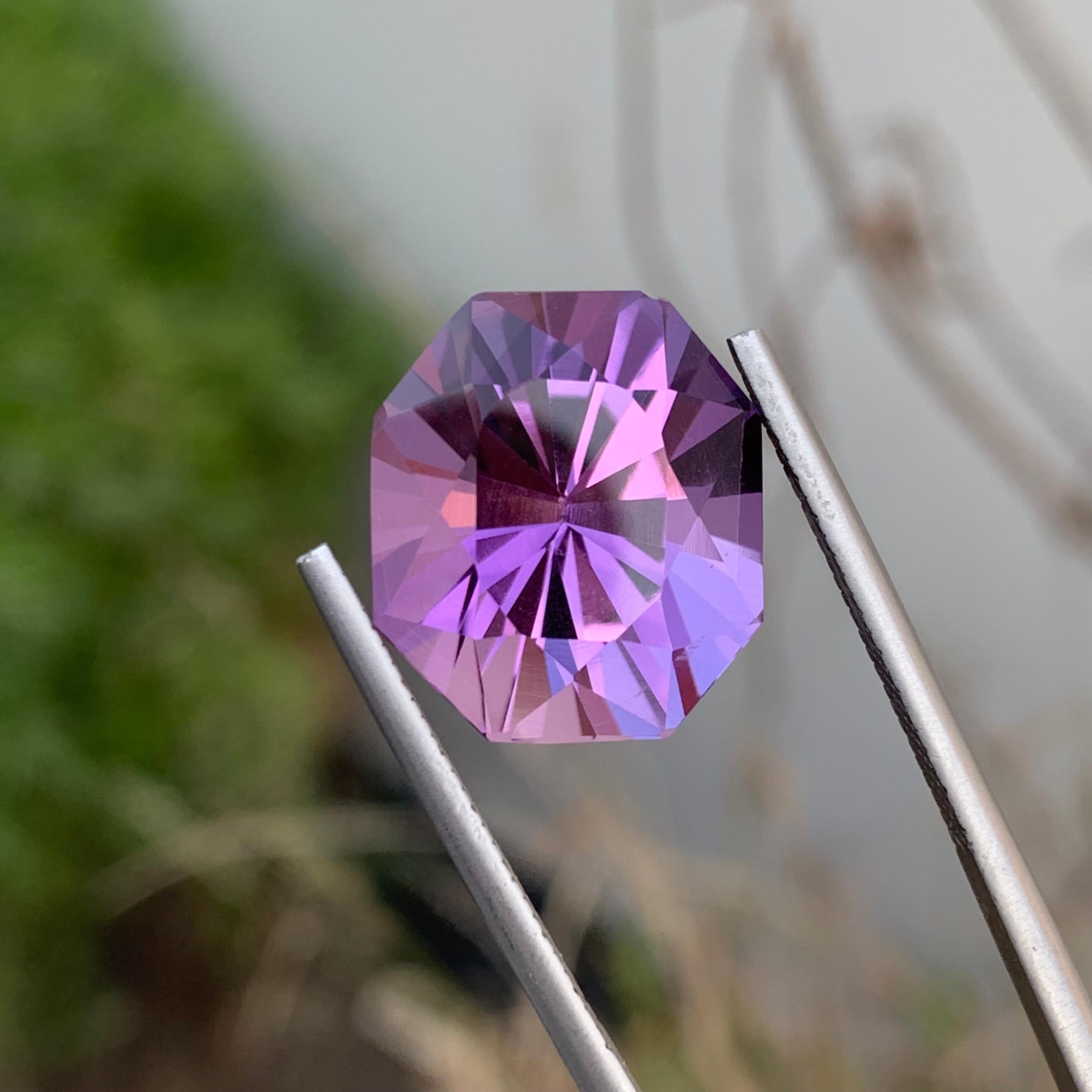 17.85 Carats Natural Loose Purple Amethyst Fancy Cut Gemstone  For Sale 11