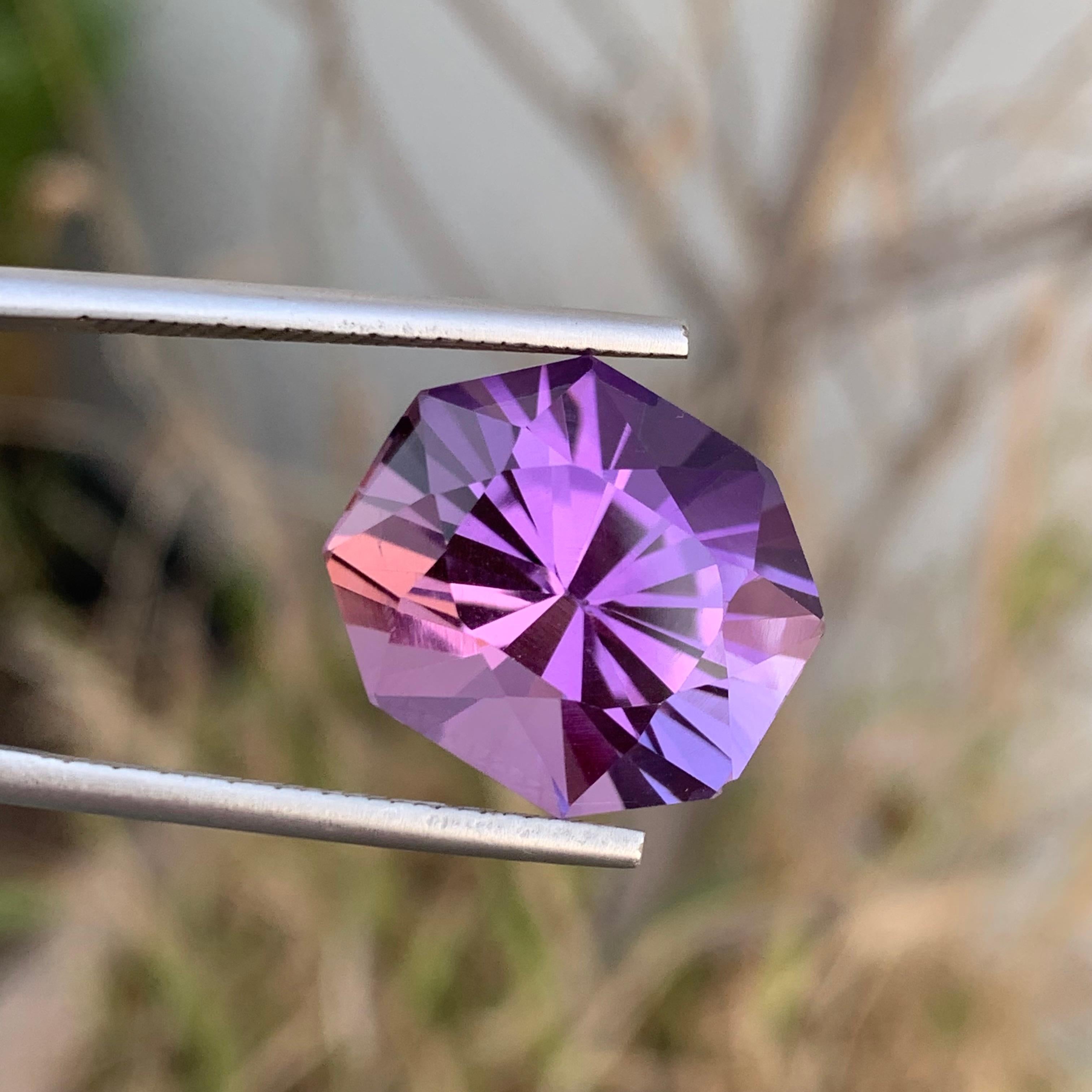 17.85 Carats Natural Loose Purple Amethyst Fancy Cut Gemstone  For Sale 12