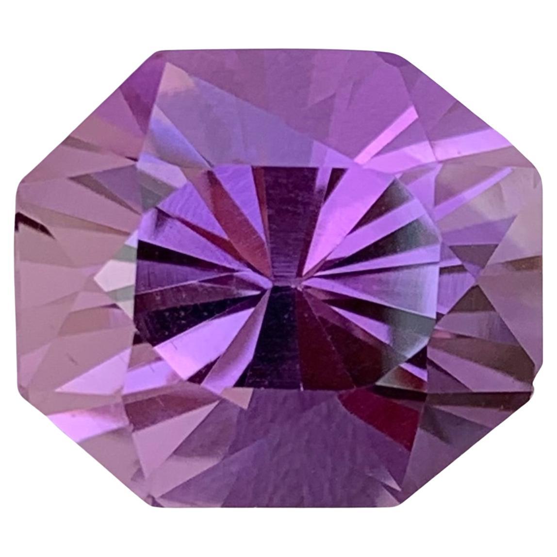 17.85 Carats Natural Loose Purple Amethyst Fancy Cut Gemstone  For Sale