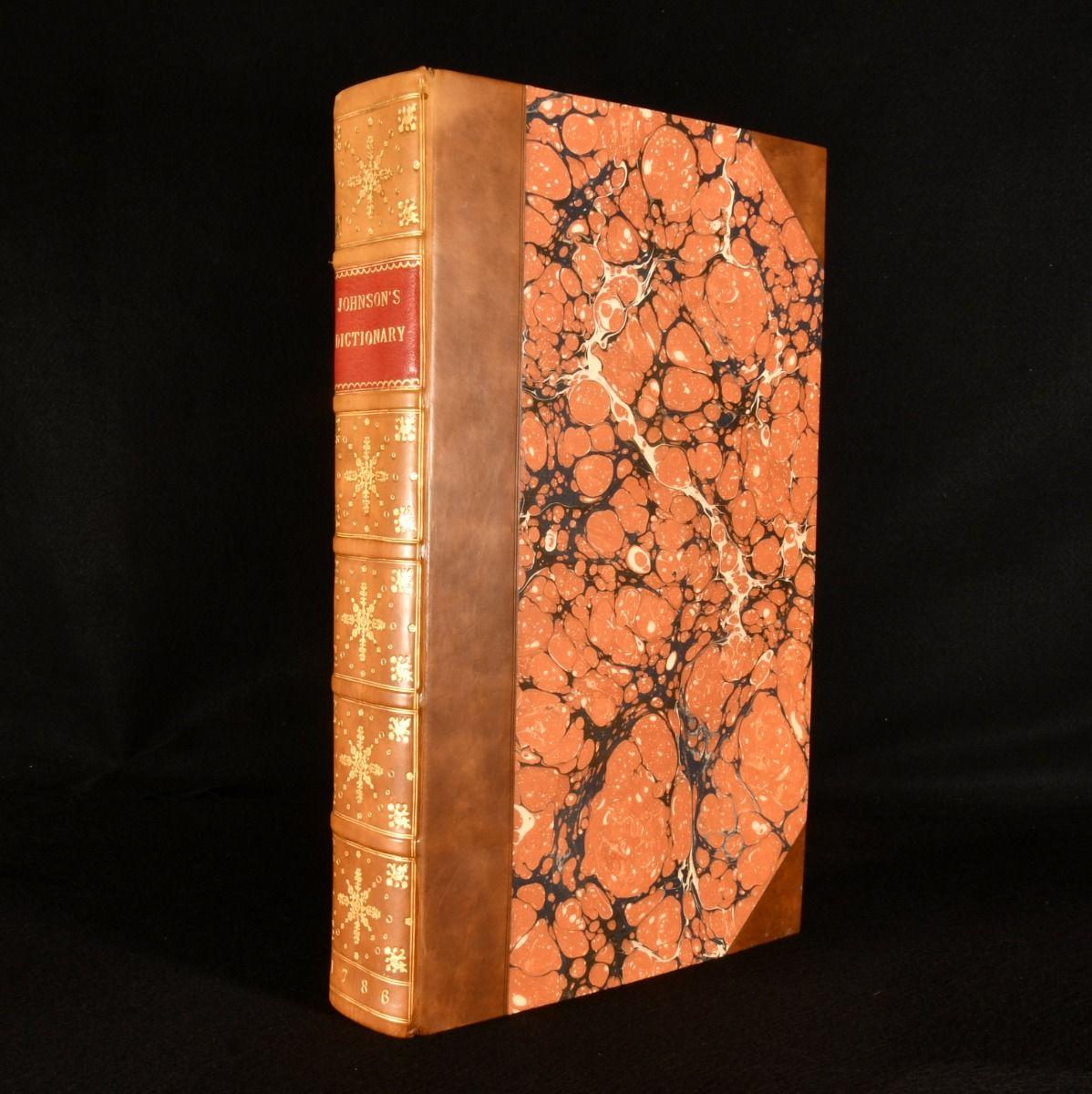 A beautiful edition of Johnson's dictionary, a striking copy of the first edition complete in one volume.

The first edition to be published in one volume, published by Harrison & Co. This immense work has previously always been published in two