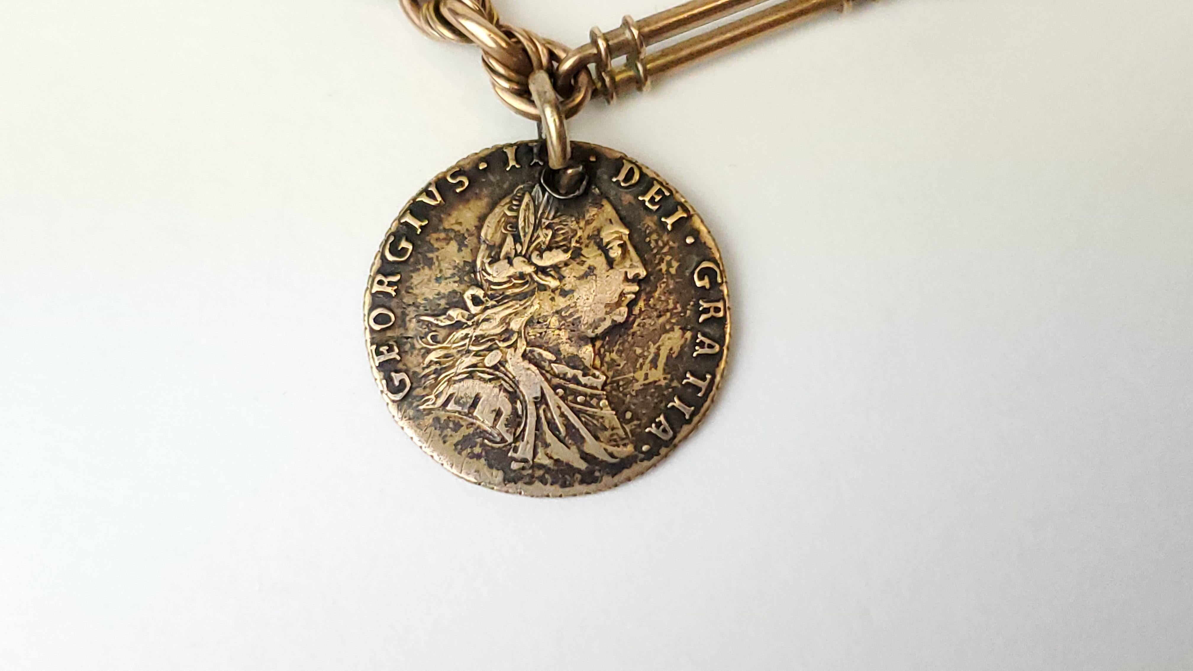 1787 Coin Watch Fob Antique In Good Condition In Bradford, Ontario