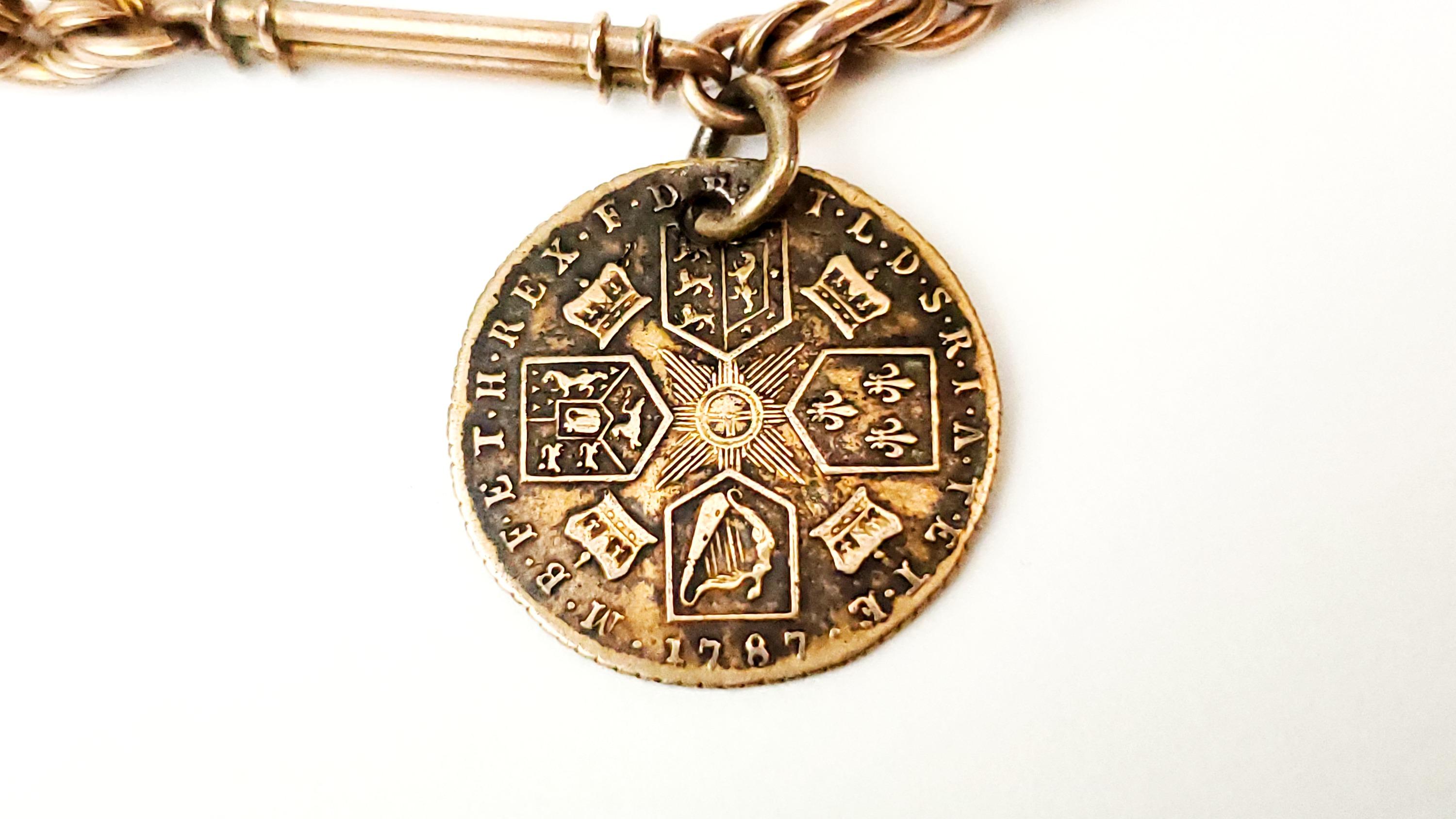 1787 Coin Watch Fob ANTIQUE

Yes, I know, watch fobs are like typewriters, wagon wheels, and princess phones, an item without a modern use buuuuut-

Sometimes we need to have things around us that may have no technical use but inspire in us a sense