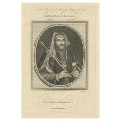 1787 Gestochenes Porträt von König Heinrich IV - Lancastrischer Herrscher
