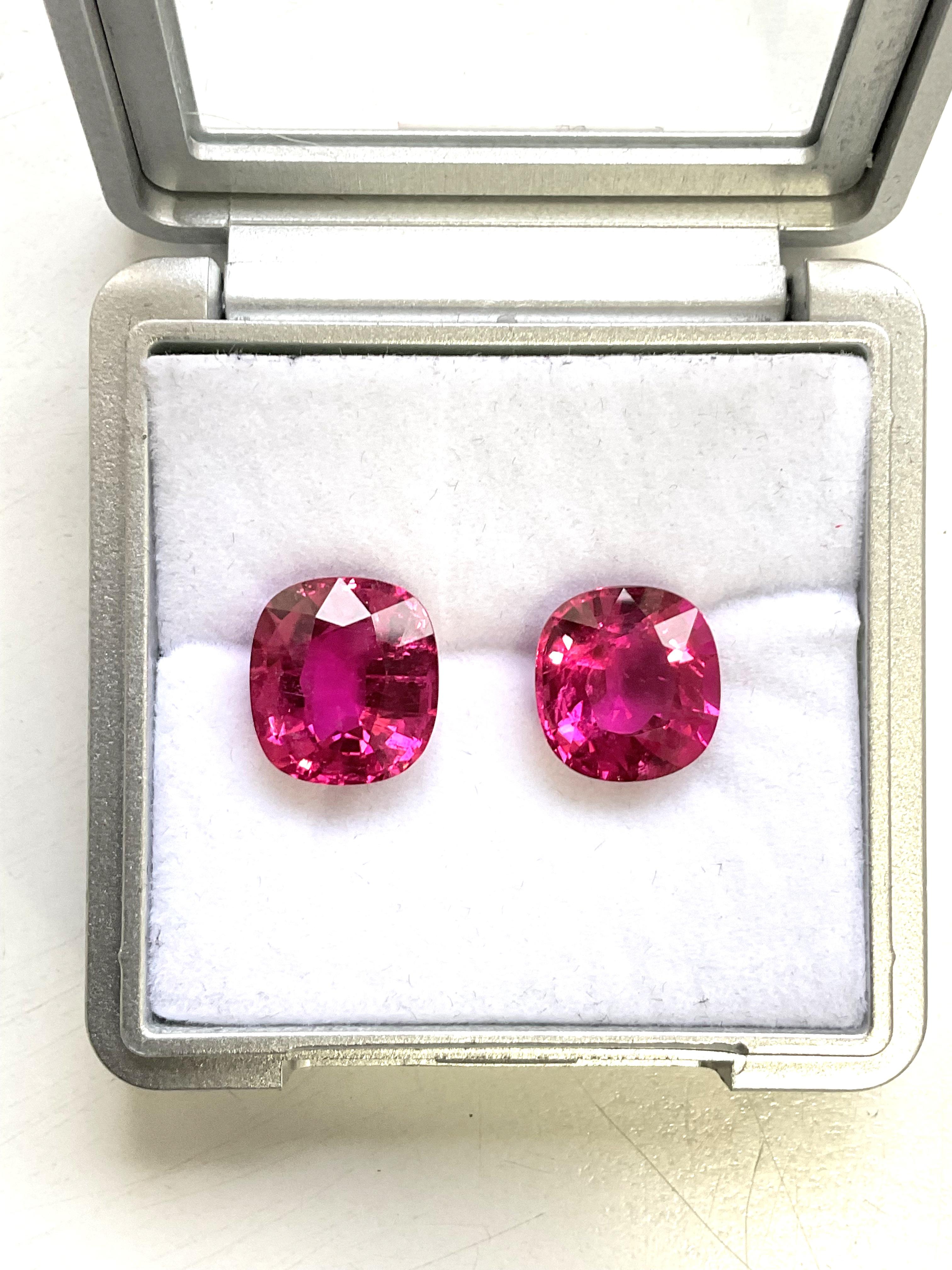 da uomo o donna 17.88 Carats Rubellite Tourmaline Cushion Cut stone For Jewelry Natural gemstone in vendita