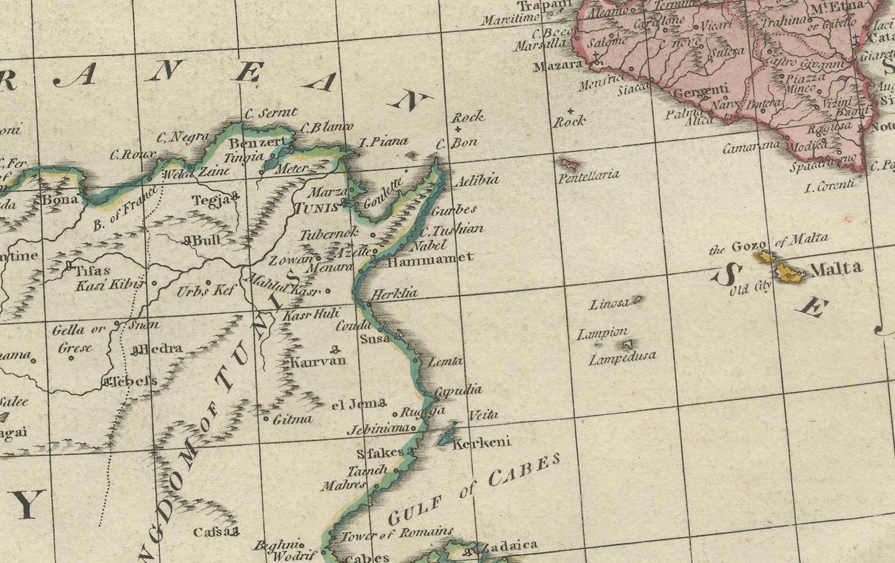 Mapa de Europa de 1788 - Francia, Italia, España, Alemania, Gran Bretaña e Irlanda en Bueno estado para la venta en Langweer, NL
