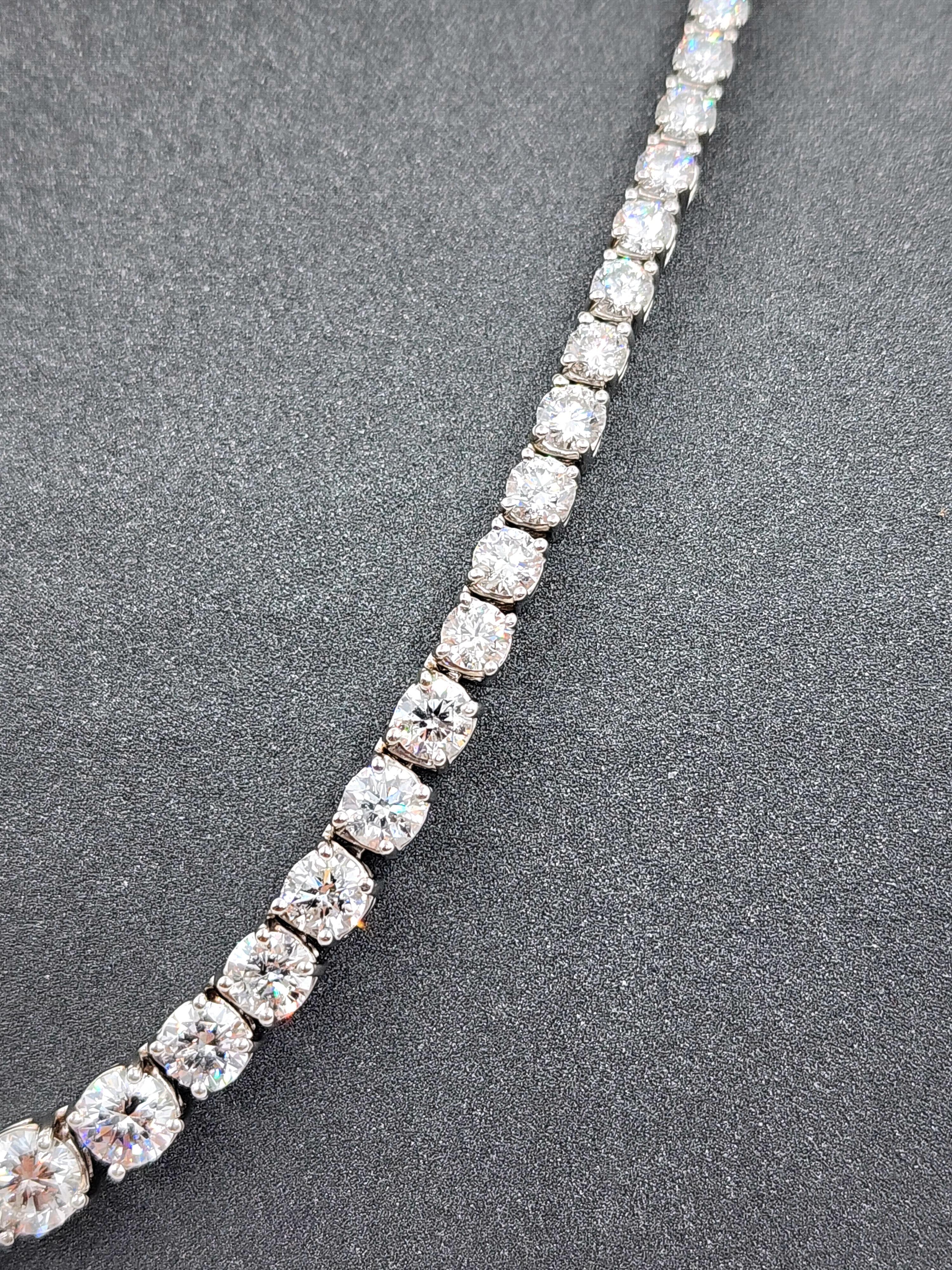 17.89 ct Riviera Graduated Diamond Necklace 1