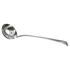 1789 Georgian Old English Pattern Sterling Silver Soup or Punch Ladle
