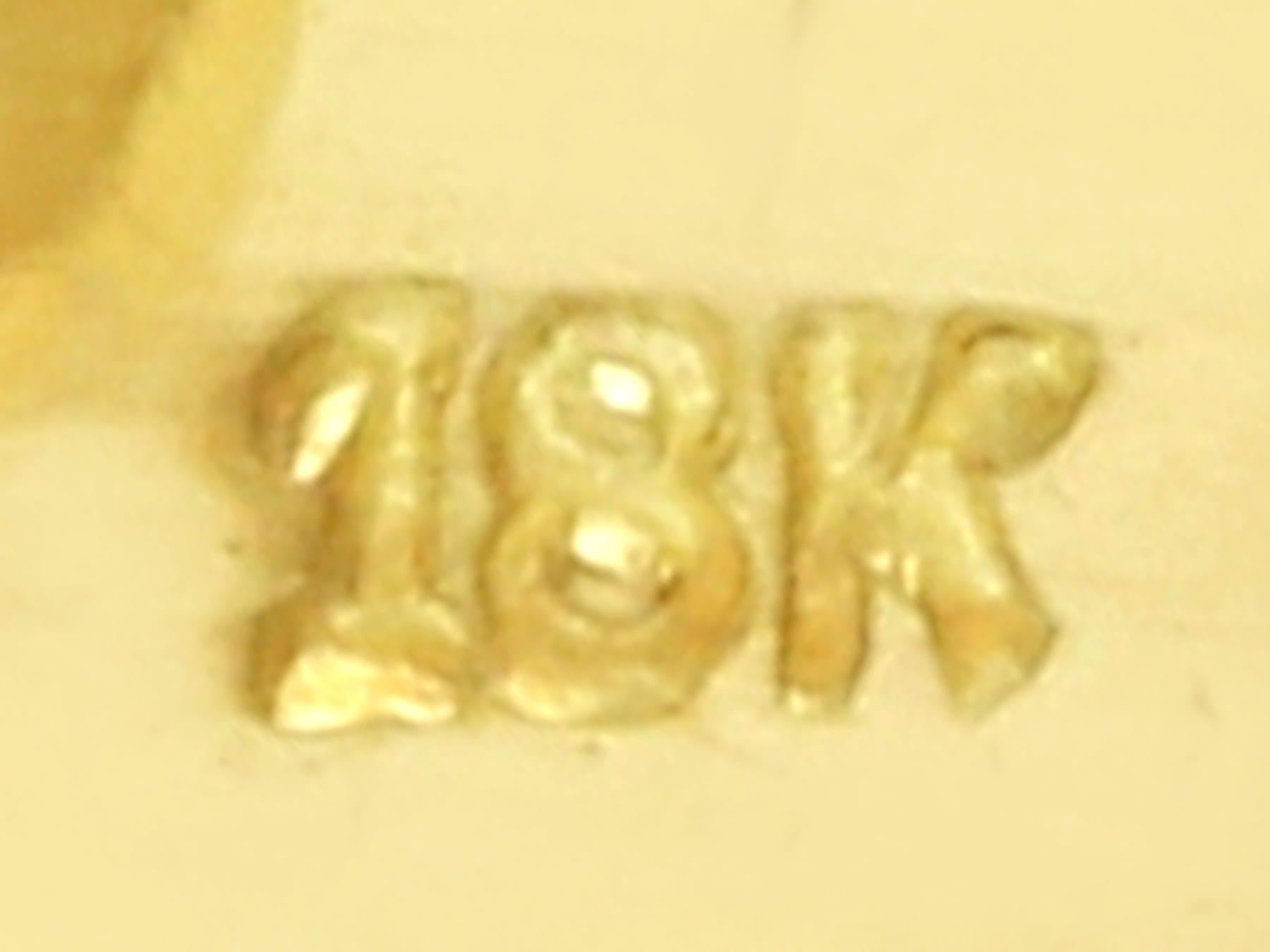 Bague serpent vintage en or jaune 18 carats et diamants de 1,78 carat en vente 1