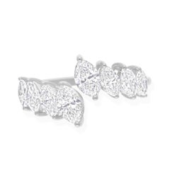 1.78Ct Marquise Cut Diamond Open Ring 14k Weißgold Frauen Engagement Geschenk