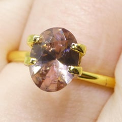 1.78ct Natural Earth Mined Oval Master Pink Zircon from Sri Lanka