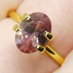 1.78ct Natural Earth Mined Oval Master Pink Zircon from Sri Lanka