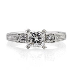 1.78ct Princess Cut Diamond Engagement Ring