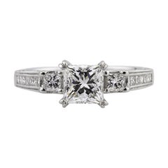 1.78ct Princess Cut Diamond Engagement Ring