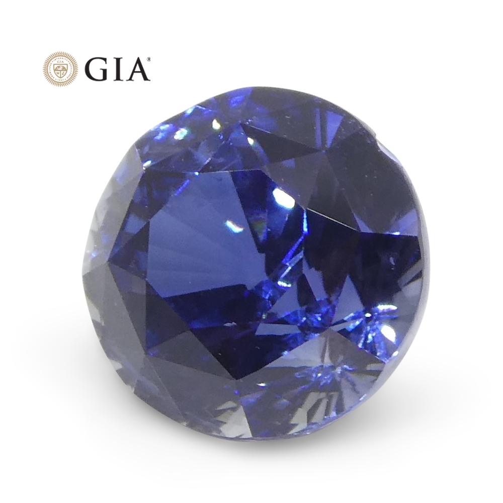 1.78 Karat runder blauer Saphir GIA zertifiziert Sri Lanka 11